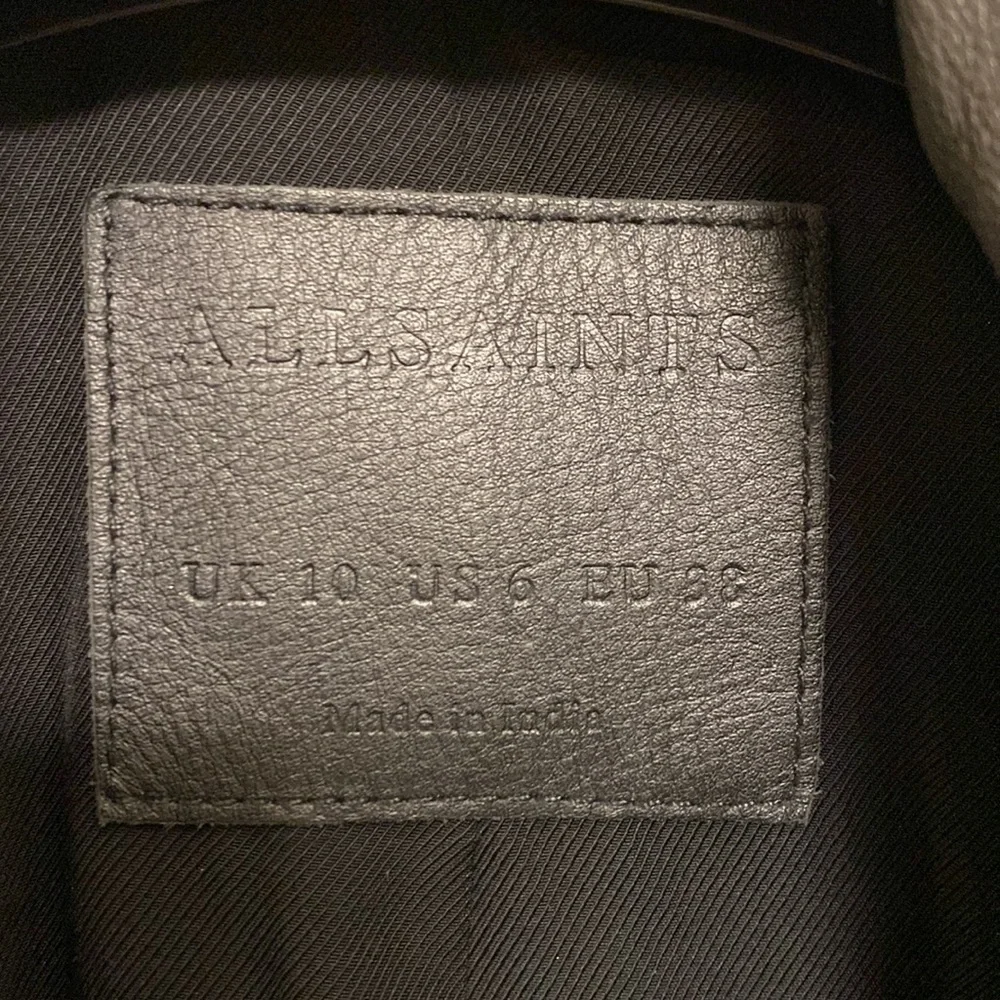 Preloved. All Saints Leather Jacket. Great condition. US 6/UK 10/EU 38 - Picture 4 of 6